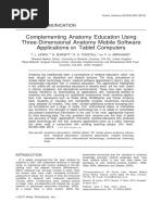 Complementing Anatomy Education Using Three-Dimensional Anatomy Mobile Software Applications On Tablet Computers