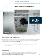 The Design Basics of Motor Protection Circuit Breaker - EEP