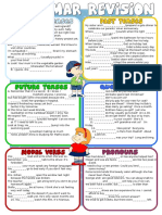 Grammar Revision Present Past Future Tenses Questi Fun Activities Games Grammar Drills 37114