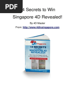 14 Secrets To Win Singapore 4D Revealed!