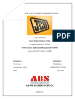 Analysis of Recruitement Process in JCB India