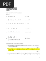 Sesión 1 - Ejercicios de Inecuaciones Lineales - Aplicaciones