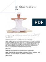 Mandhavani Kriya Mantra To Clear Blocks