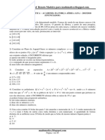 Prova de Matemática Afa 2015-2016 Resolvida