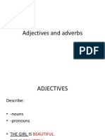 Adjectives and Adverbs