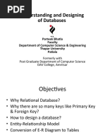 Understanding and Designing of Databases