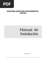 Manual de Instalacion Orfeo