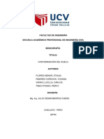 Contaminación de Suelos (Informe Word)