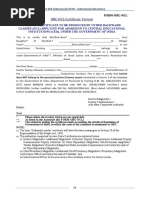 OBC (NCL) Certificate Format