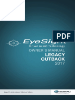 2017 Subaru Outback Eyesight Manual