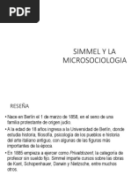 Simmel y La Microsociologia