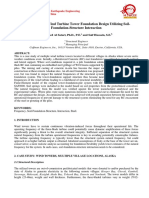 Vibration Based Wind Turbine Tower Foundation Design Utilizing Soil-Foundation-Structure Interaction