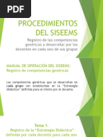 Procedimientos Del Siseems