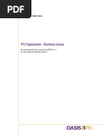 PKI Deployment - Business Issues: An Oasis White Paper