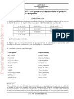 ABNT-CB-39 PROJETO 39-000.03-002 OUT 2014. Implementos Rodoviários Silo para Transporte Rodoviário de Produtos Pulverulentos A Granel Requisitos