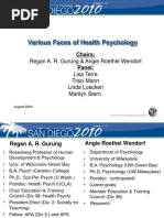 Various Faces of Health Psychology