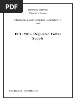 Regulated Power Supply