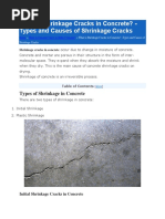 What Is Shrinkage Cracks in Concrete