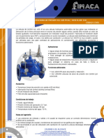 Válvulas: Valvula de Alivio O Sostenedora de Presion XLC 420 Pn16 / Ansi Clase 150 Marca Fimaca CÓDIGO V7005