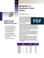 Modulator II Electronic Siren Series: Designed For Alert/ Warning and Public Address Over A Wide Area