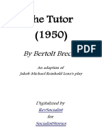 Brecht, The Tutor PDF