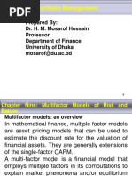 Chapter - 9 Multifactor Models