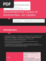 Endocrine Secondary Amenorrhea