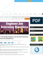 7 Top Quality Engineer Job Interview Questions That You Should Know Quality Assurance and Quality