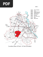 Location Plan of Zone - K Part (Dwarka)