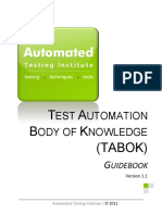 Test Automation Body of Knowledge (TABOK - Automated Testing Institute