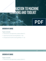 Week1 - Introduction To Machine Learning and Toolkit