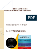 Tema 6 Procesos de Formacion de Depositos Minerales