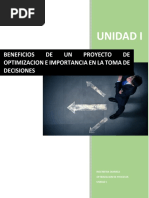 Beneficios de Un Proyecto de Optimización e Importancia en La Toma de Decisiones