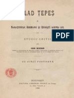 Ioan Bogdan - Vlad Țepeș Și Narațiunile Germane Și Rusești Asupra Lui - Studiu Critic PDF