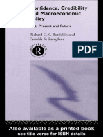 Richard Burdekin, Farrokh Langdana-Confidence, Credibility, and Macroeconomic Policy - Past, Present, Future-Routledge (1995)