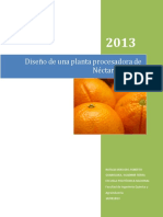 Diseno de Una Planta Procesadora de Nectar de Fruta