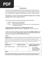 Thesis Statements Practice