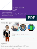 Introduction To Xamarin For Visual Studio 2017