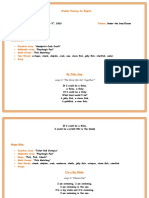 20 Weekly Planning For English - February 5th, 2018