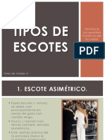 Tipos de Escotes y Bolsillos