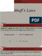 Notes in Kirchhoff's Laws