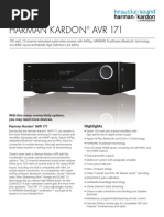 Specification Sheet - AVR 171 (English)