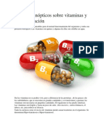 Cuadros Sinópticos Sobre Vitaminas y Su Clasificación