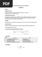 Ban701-Computational Fluid Dynamics Answer Key Part-A: 1.applications of CFD