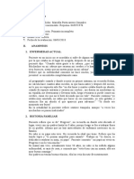 Historia Clínica y Examen Mental de Paciente Con Esquizofrenia Paranoide