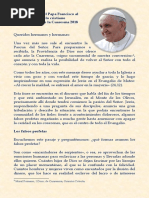 Mensaje Del Papa Francisco en Ocasión de La Cuaresma 2018.