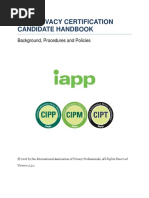 IAPP Privacy Certification Candidate Handbook v.2.3.1