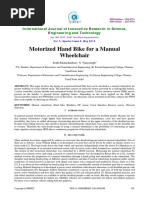 Motorized Hand Bike For A Manual Wheelchair: Nternational Ournal of Nnovative Esearch in Cience, Ngineering and Echnology