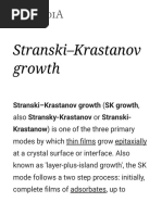 Stranski-Krastanov Growth