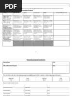 Defense of Dissertation Proposal Rubric